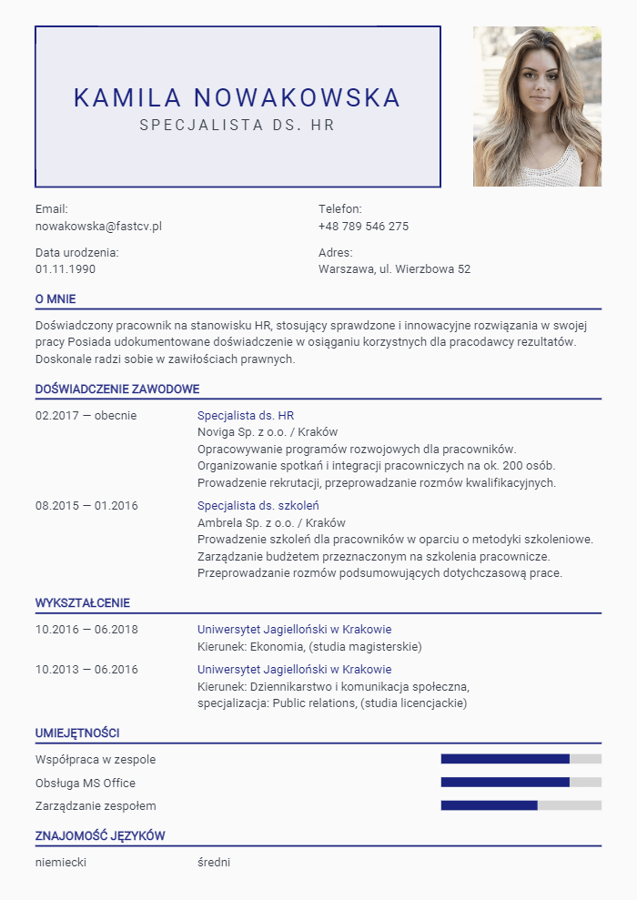 Kreator CV Online - darmowe i profesjonalne szablony CV