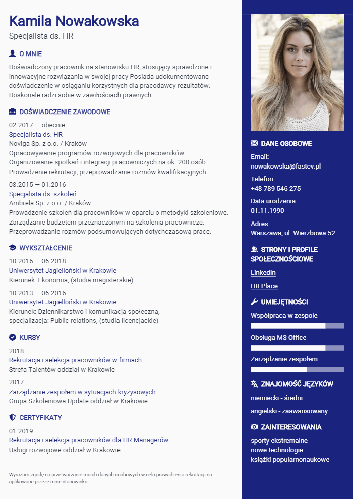 Kreator CV Online - darmowe i profesjonalne szablony CV