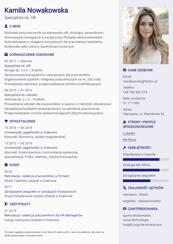 Kreator CV Online - darmowe i profesjonalne szablony CV