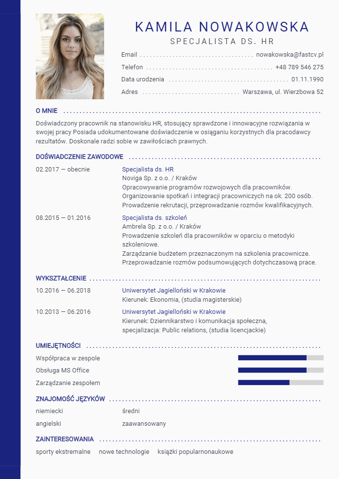 Kreator CV Online - darmowe i profesjonalne szablony CV