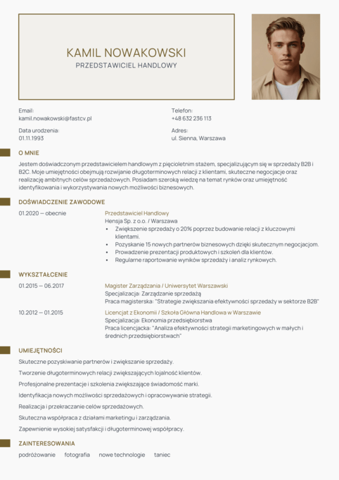 Kreator CV Online - darmowe i profesjonalne szablony CV.