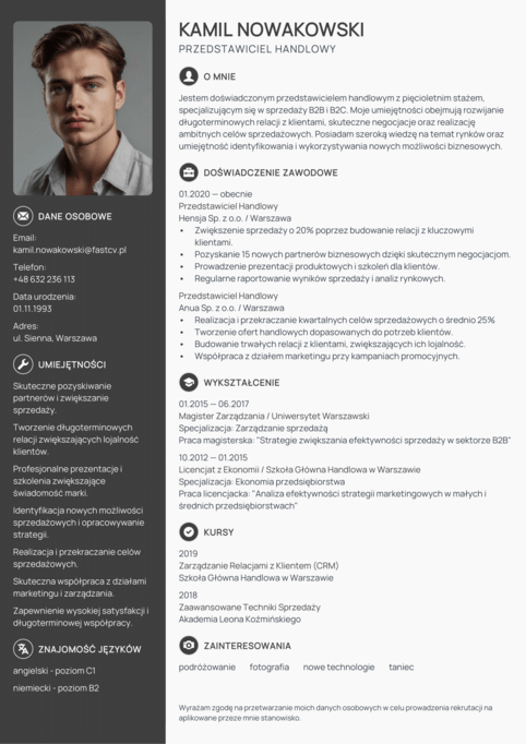 Kreator CV Online - darmowe i profesjonalne szablony CV.